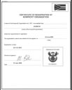 Certificate of Registration of Nonprofit Organization